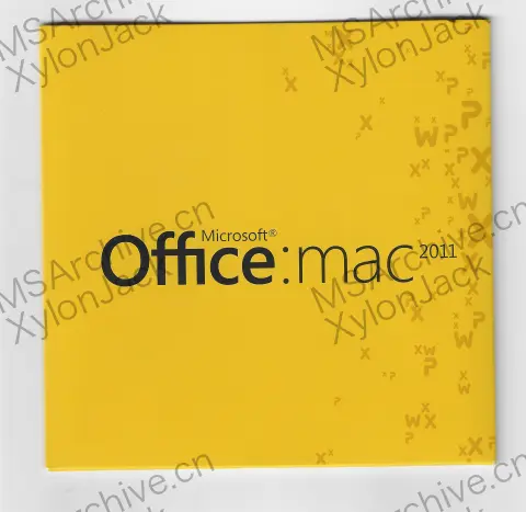 Microsoft Office:mac 2011 家庭和学生版 · 正面