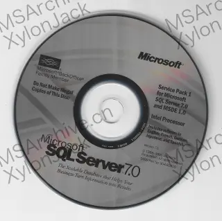 适用于Microsoft SQL Server 7.0 和 MSDE 1.0 的 Service Pack 1 更新盘(Intel)