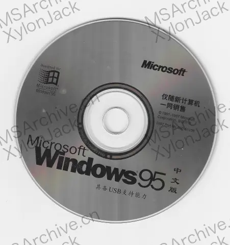 Microsoft Windows 95 中文版 (4.00.950 B OSR 2.1 USB OEM)