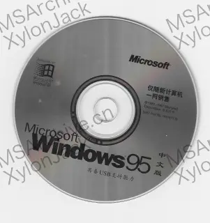 Microsoft Windows 95 中文版 (4.00.950 B OSR 2.1 USB OEM)