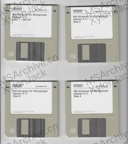 MS Windows for Workgroups Version 3.11